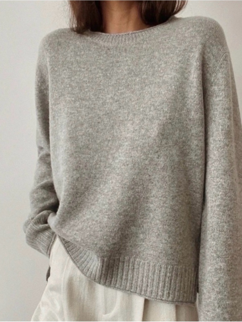 Jenni Kayne Heather Gray Everyday Sweater